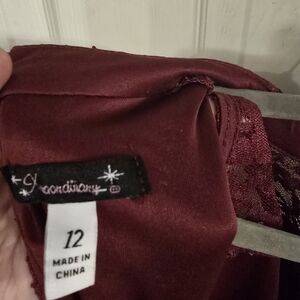 Xhilaration Deep Red Lace Dress